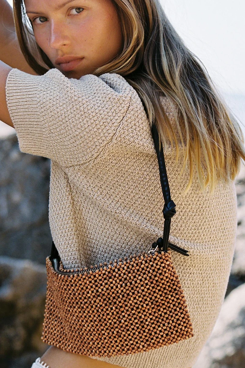BEADED SHOULDER BAG