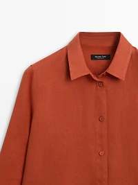 Flowing 100% linen shirt