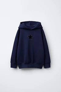 HOODIE WITH STAR STUDS