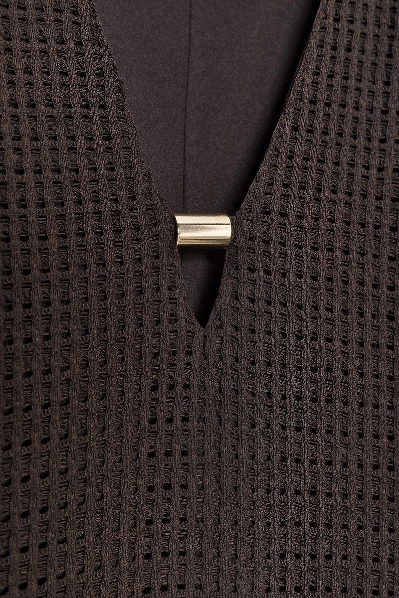 ROBE MIDI CROCHET GARNITURE