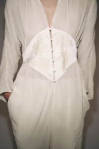 ZW COLLECTION GEORGETTE LACE BLOUSE