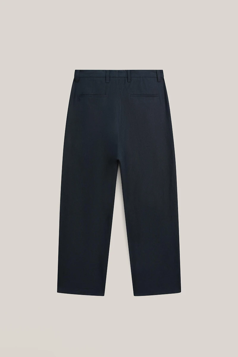Total look darted linen trousers - LIMITED EDITION
