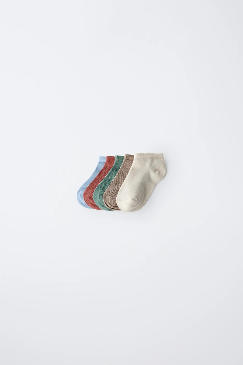 FIVE-PACK OF ANKLE SOCKS