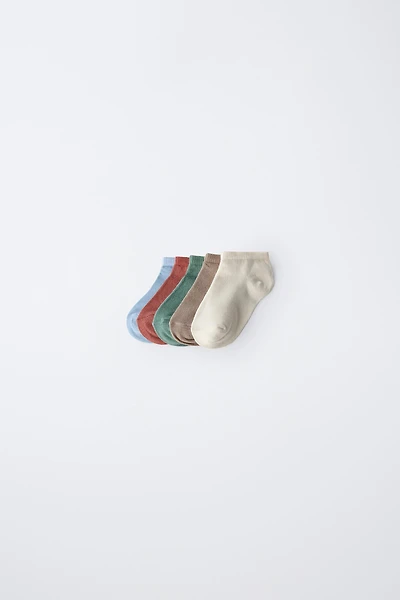 FIVE-PACK OF ANKLE SOCKS