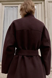 LONG BELTED COAT