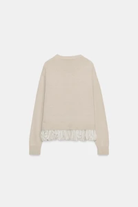 COMBINATION KNIT CARDIGAN