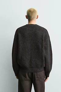 CONTRAST TEXTURED JUMPER