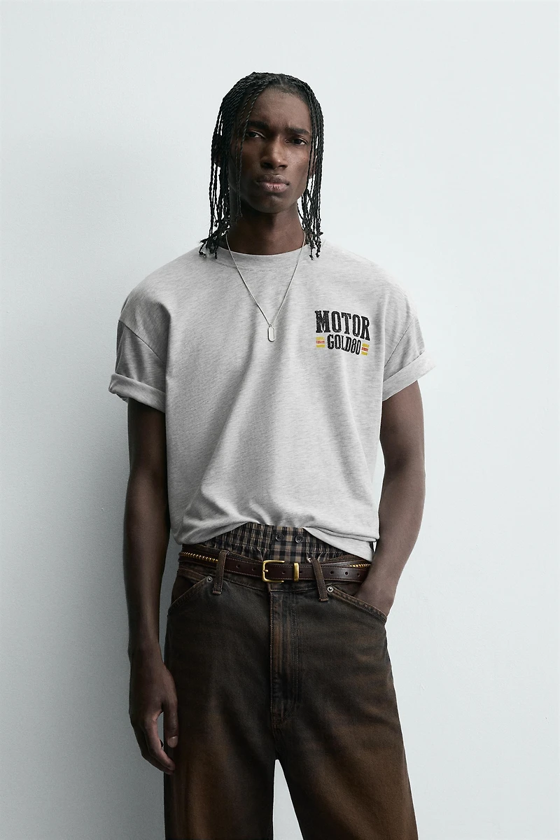 T-SHIRT MOTIFS GRAPHIQUES MOTO