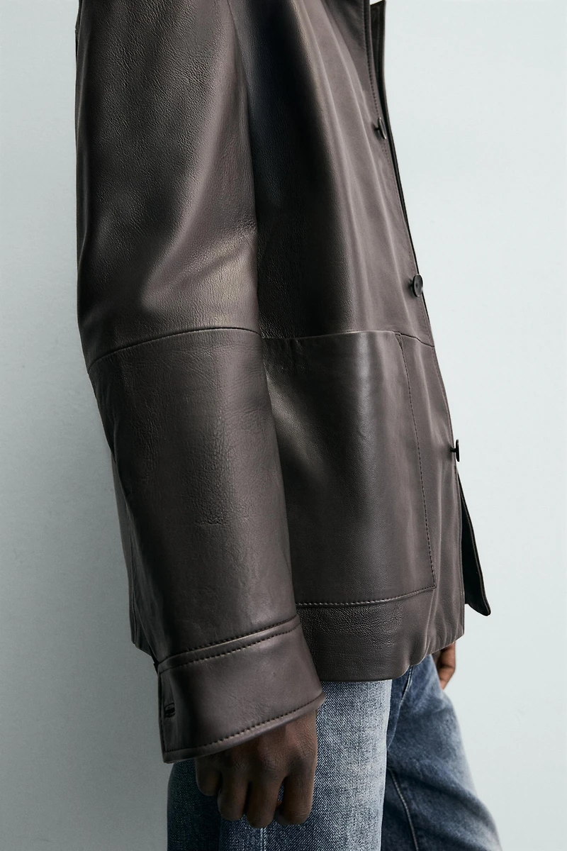NAPPA LEATHER POCKET JACKET