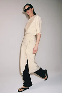 ZW COLLECTION DRAPED MIDI DRESS