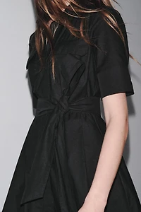 ZW COLLECTION POPLIN MIDI DRESS