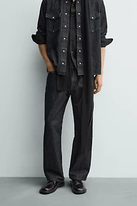 JEANS STRAIGHT FIT À CLOUS