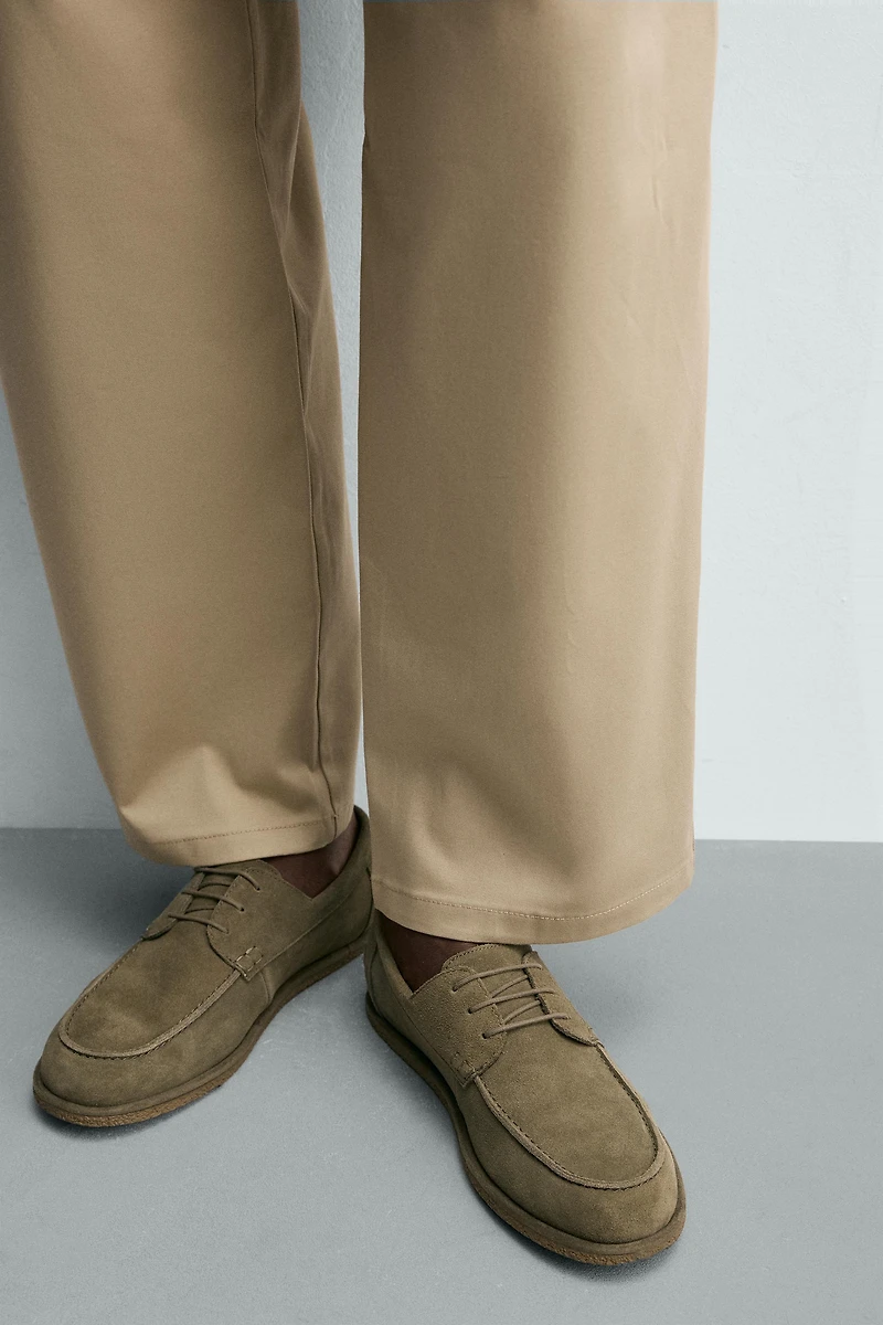 CASUAL LEATHER DECK SHOES