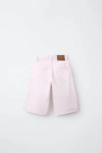 LONG STRIPED CARPENTER SHORTS