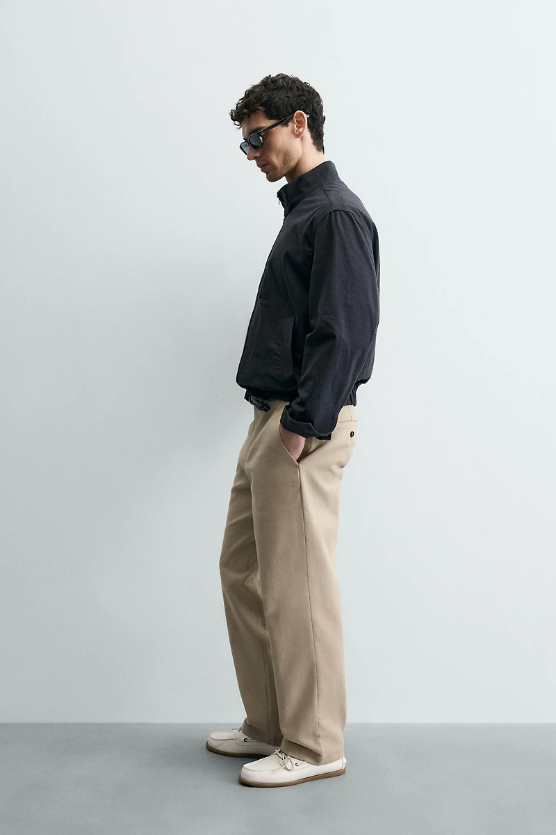 PLAID REGULAR FIT BOMBER JACKET