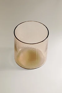 VERRE EN VERRE RECYCLABLE MARTELÉ