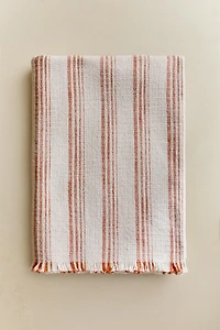 STRIPED COTTON BLANKET
