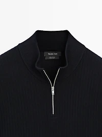 Pull en maille à col camionneur