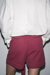FLOWY BELTED SHORTS ZW COLLECTION
