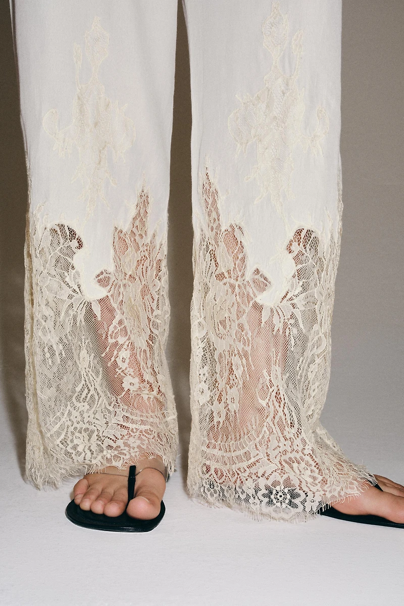 ZW COLLECTION LACE PAJAMA PANTS