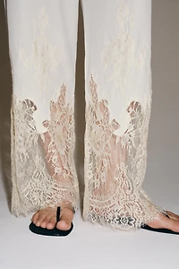 ZW COLLECTION LACE PAJAMA PANTS