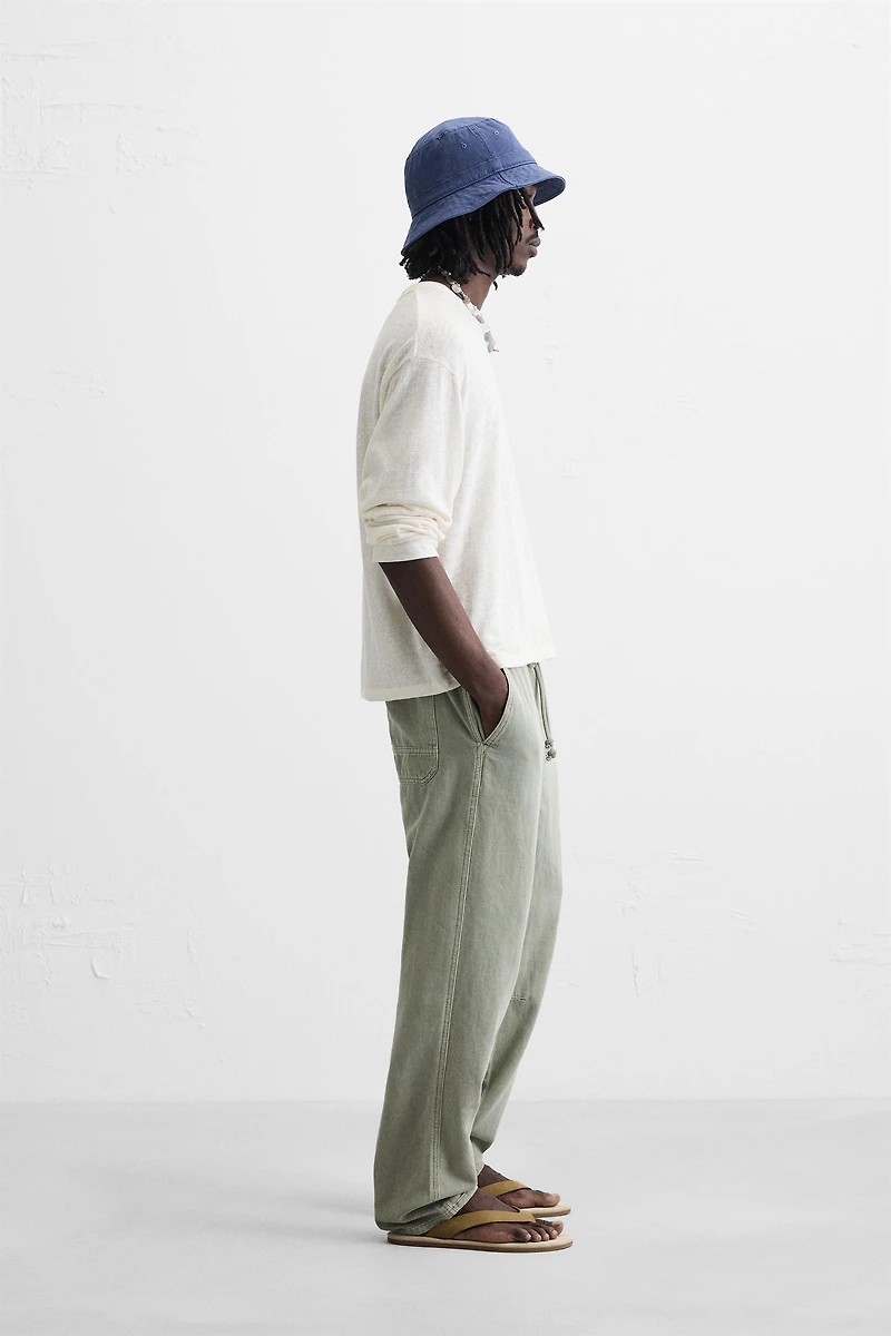 COTTON - LINEN PANTS