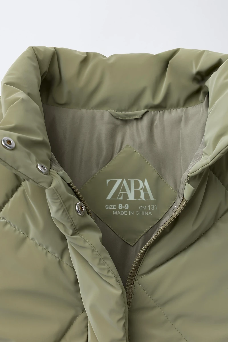VESTE REMBOURRÉE EFFET GOMMÉ