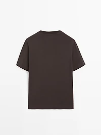 100% cotton interlock crew neck T-shirt