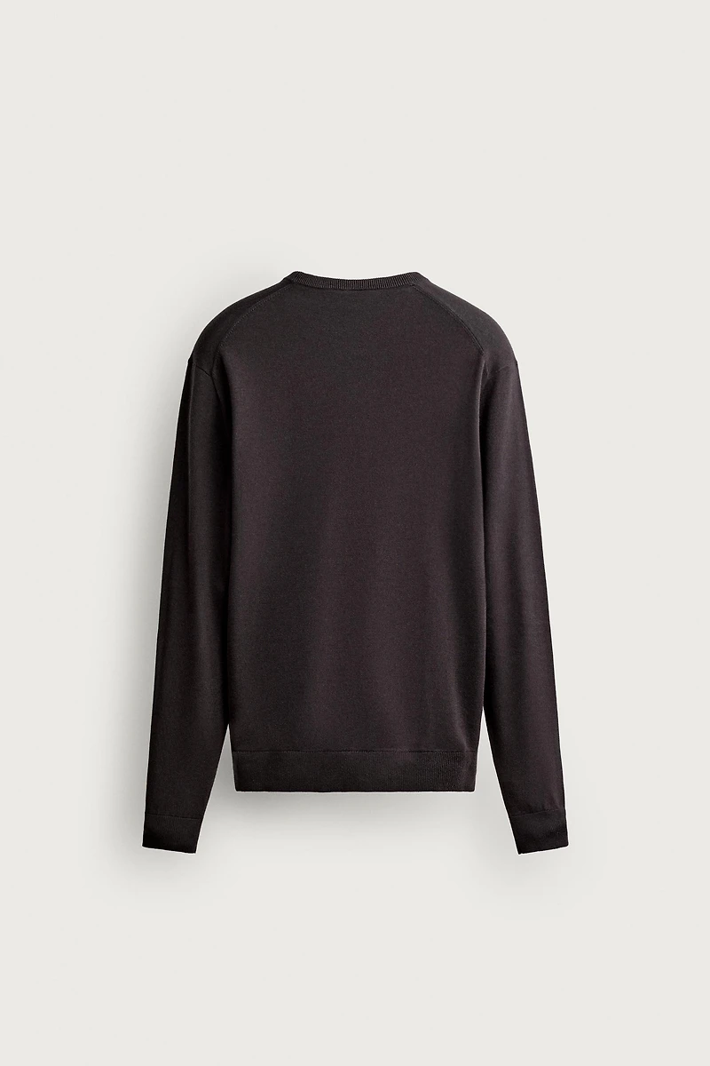 COTTON BLEND REGULAR FIT SWEATER