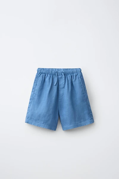 100% LINEN SHORTS