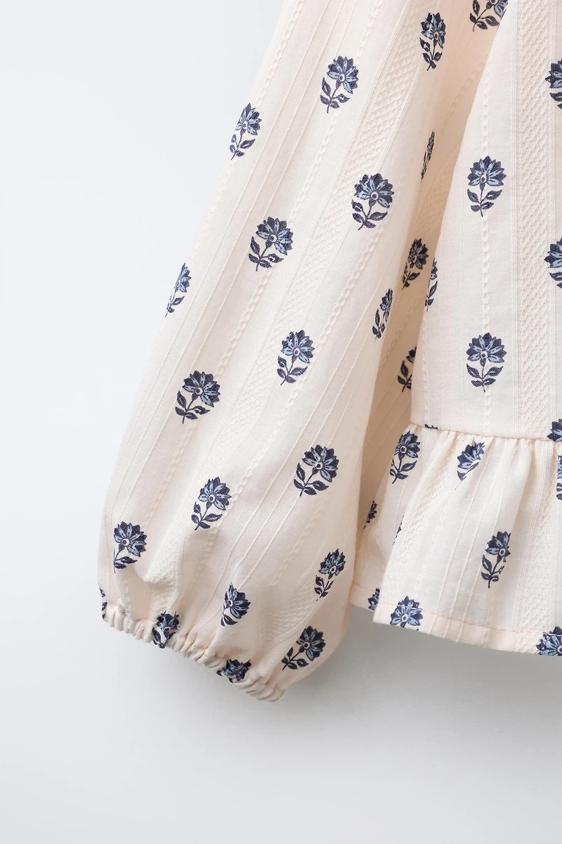 BLOUSE IMPRIMÉE À FLEURS