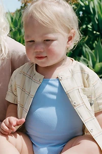 EMBROIDERED PLAID SHIRT