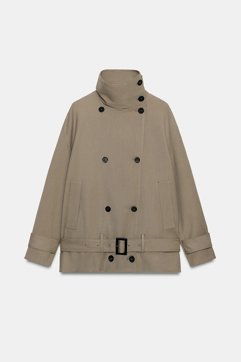 FLOWY BELTED JACKET ZW COLLECTION