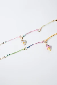 TWO-PACK OF INTERCHANGEABLE CHARM BRACELETS