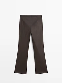 Pantalon flare cropped