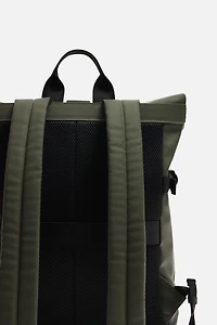 RUBBERIZED FLAP BACKPACK