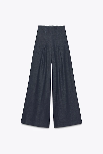 ZW COLLECTION WIDE LEG ULTRA HIGH-WAISTED JEANS