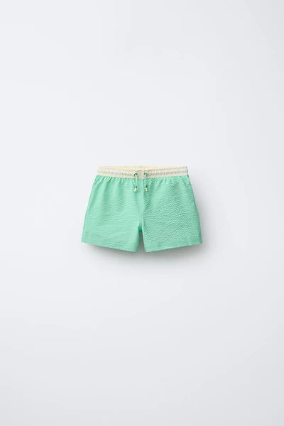 2-6 YEARS / LABEL SWIM SHORTS