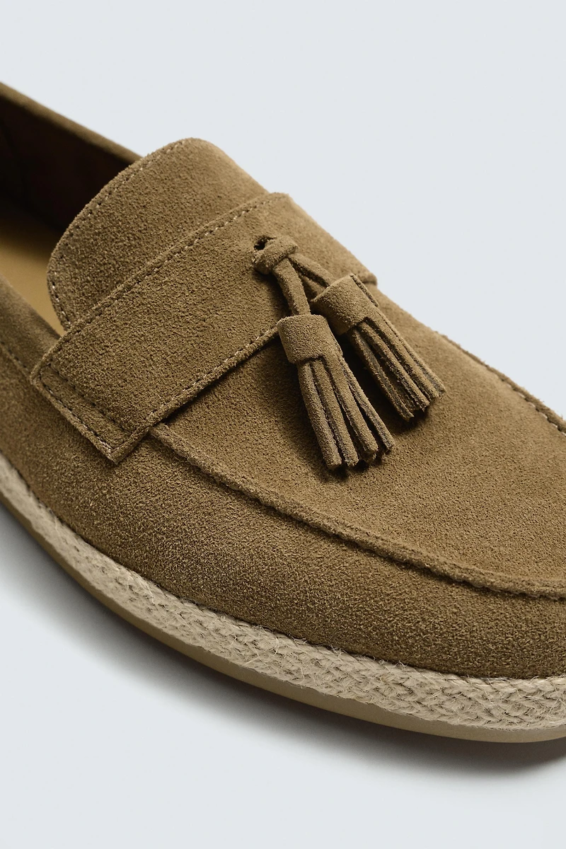CASUAL LEATHER TASSEL LOAFERS