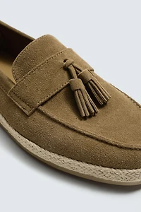 CASUAL LEATHER TASSEL LOAFERS