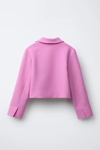 BUTTONED CROPPED BLAZER