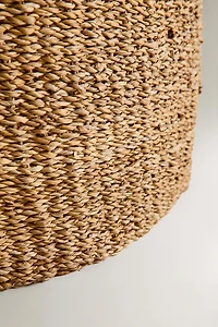 LARGE SEAGRASS BASKET WITH HANDLES