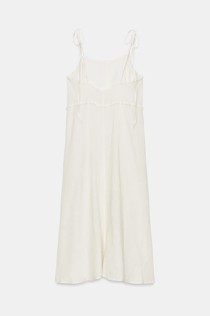 ZW COLLECTION 100% LINEN MIDI DRESS