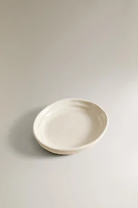 CERAMIC BATHROOM SOAP DISH WITH TEXTURE