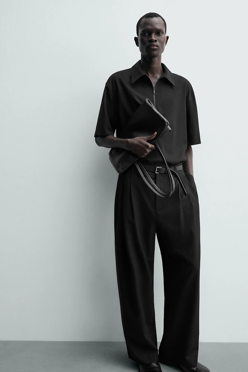 TECHNICAL ZIP POLO SHIRT
