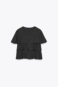 RUFFLED CAPE TOP
