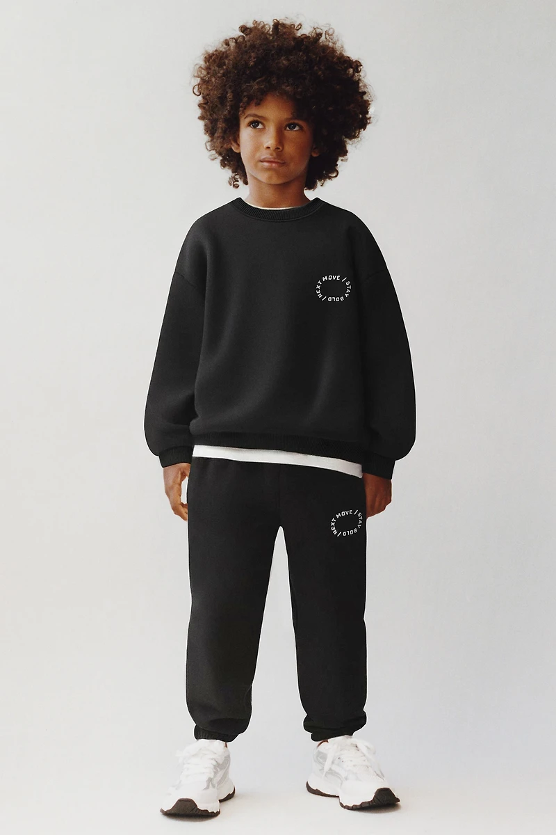 BASIC TEXT JOGGER PANTS