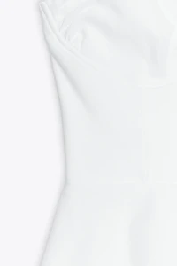 PEPLUM MIXED TOP