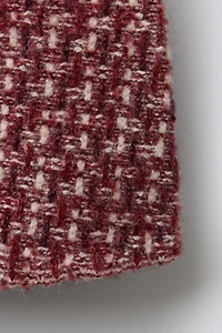 GILET EN MAILLE À CARREAUX