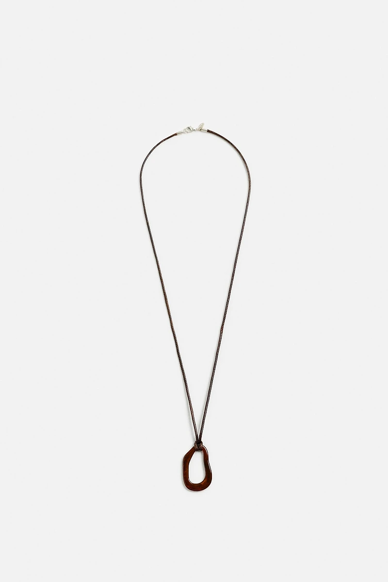 CORD PENDANT NECKLACE